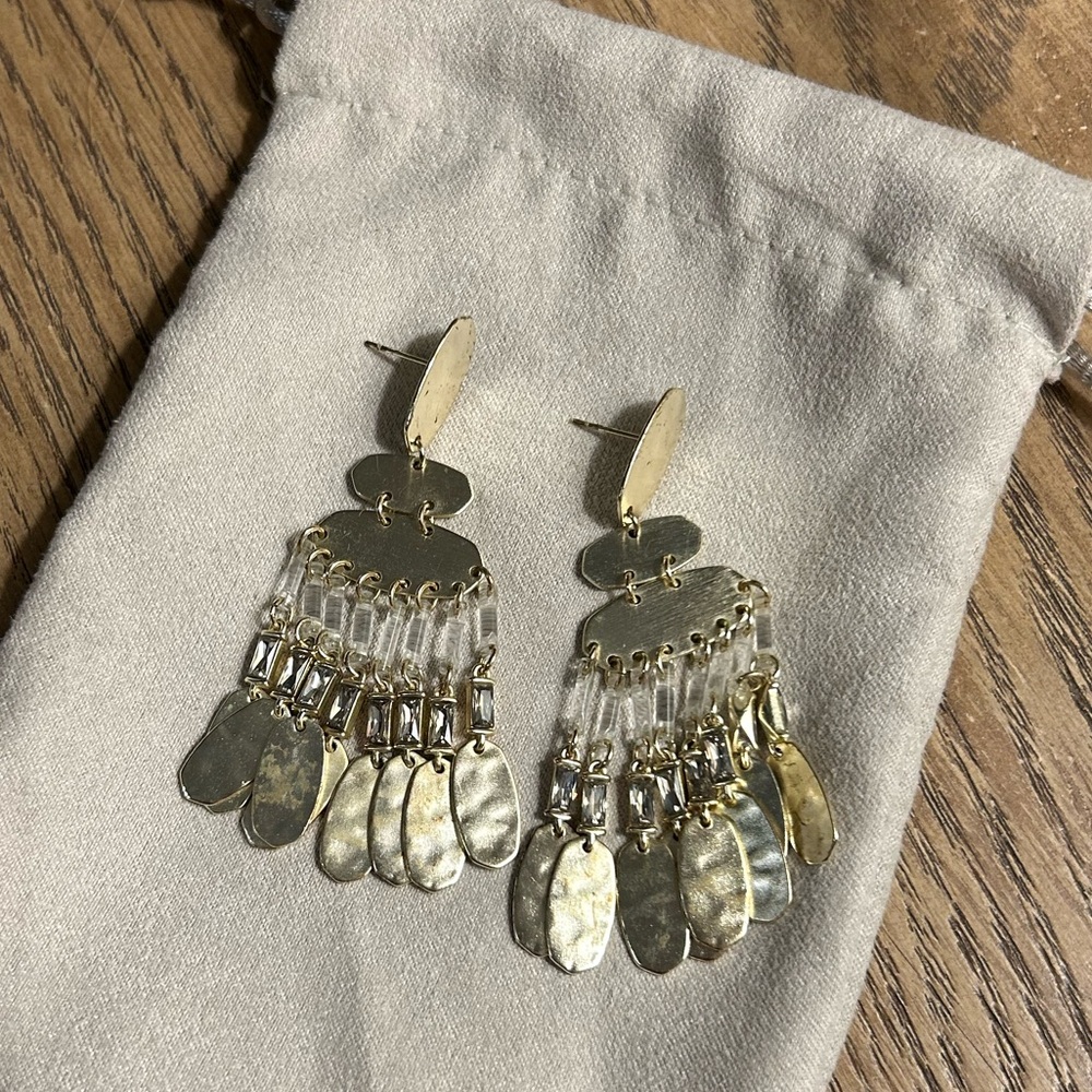 Kendra Scott Gold Chandelier Earrings